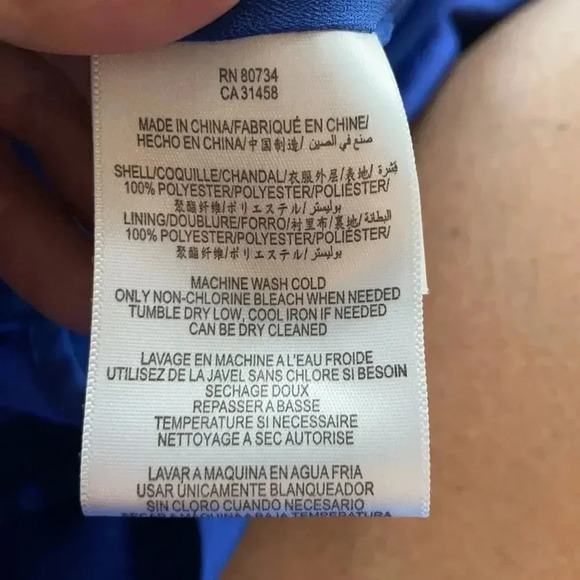 BCBGeneration Faux Wrap dress Azure Blue Size medium NWT Cocktail Minidress - Picture 12 of 12